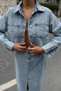 Veronika Yırtmaçlı Denim Takım 9913 resmi